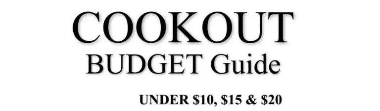 cookout budget guide