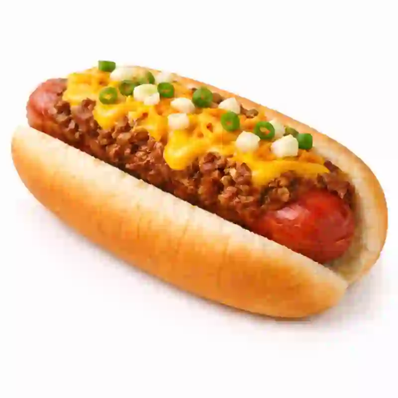chili hot dog
