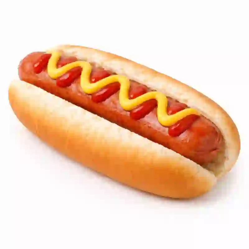 plain hot dog